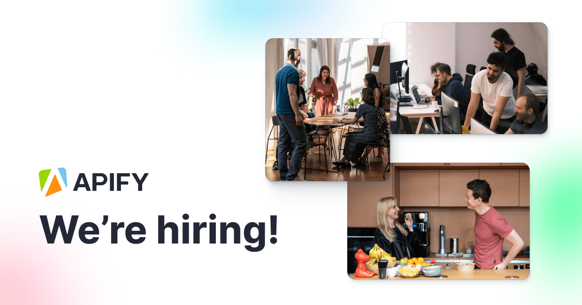 Careers - build solutions for web automation and AI agents · Apify